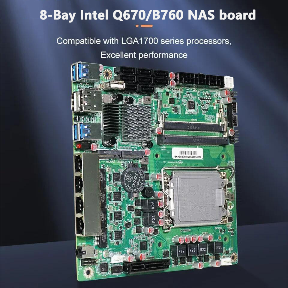 Lga1700 Itx Motherboard Ddr5 - لوحة أم Topton Q670 B760 لتخزين