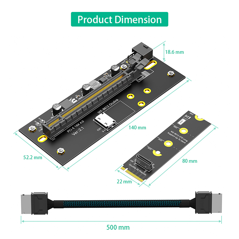 محول PCI Express 4.0 X16 إلى M - مراجعة Oculink Egpu Mini Pc وسعره