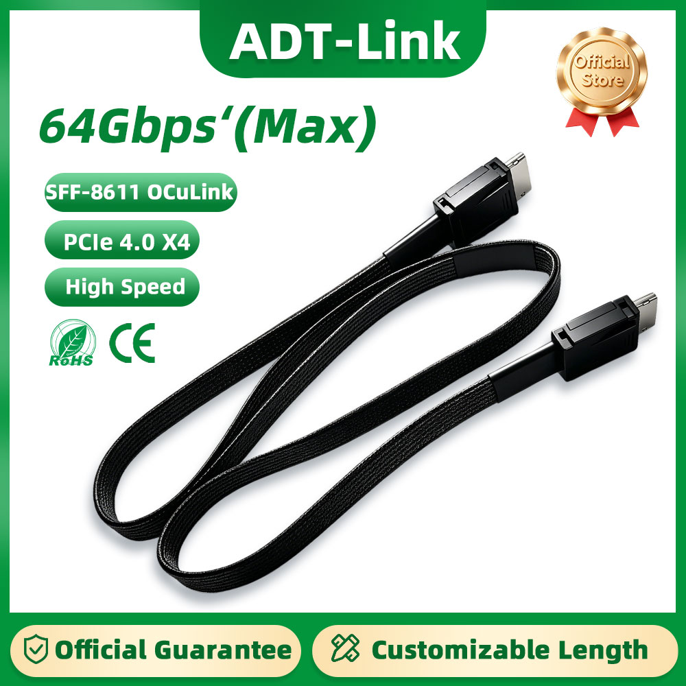 كابل تمديد ADT-Link 64 جيجابت  - مراجعة Oculink Egpu Mini Pc وسعره