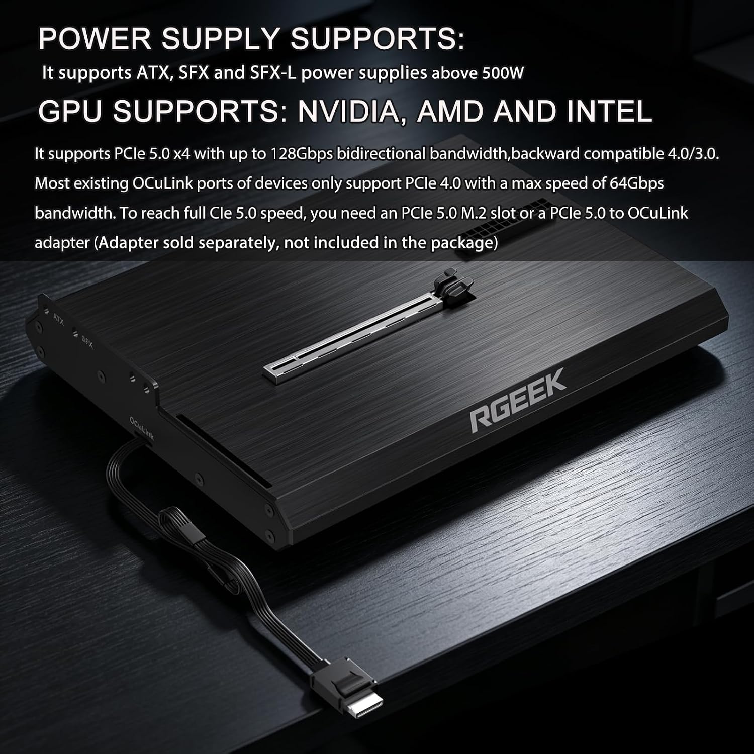 قاعدة توصيل OCuLink eGPU PCIe  - مراجعة Oculink Egpu Mini Pc وسعره